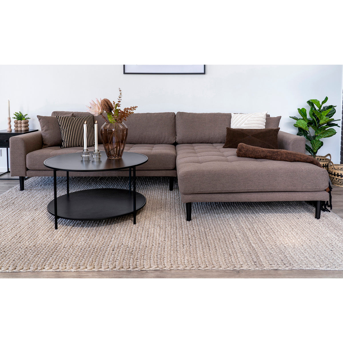 Vita Coffee Table, Black — Ø 80 × 45 cm