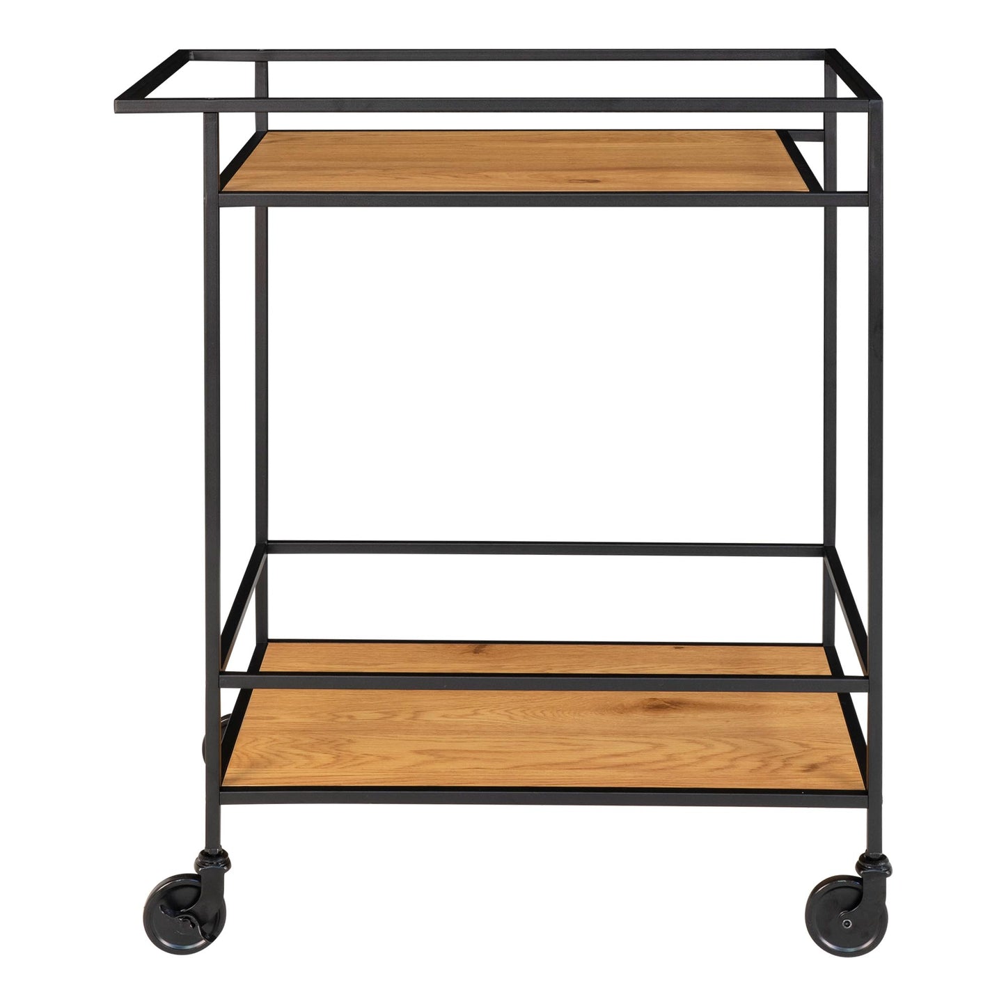 Carrinho de Bar Vita com Aspecto Carvalho — 68 × 40 × 79 cm
