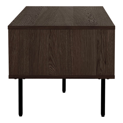 Kyoto Smoked Oak Coffee Table with 2 Drawers — 100 × 50 × 45 cm