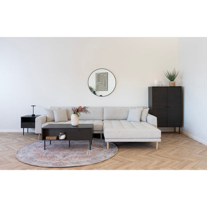 Kyoto Smoked Oak Coffee Table with 2 Drawers — 100 × 50 × 45 cm