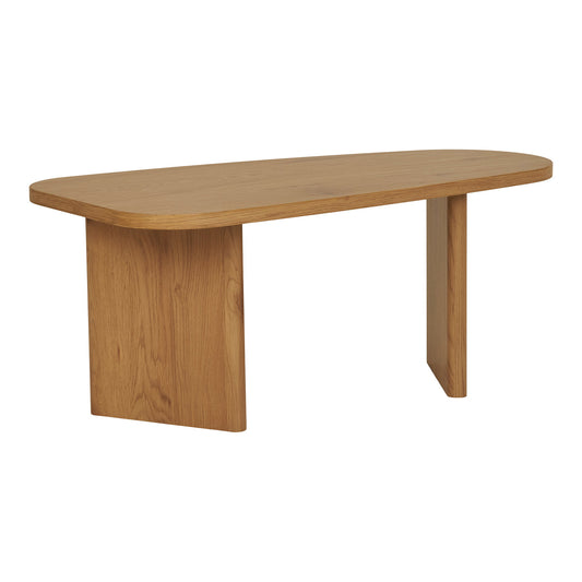 Mesa de Centro Melo em Madeira Natural, 100 × 50 × 41 cm