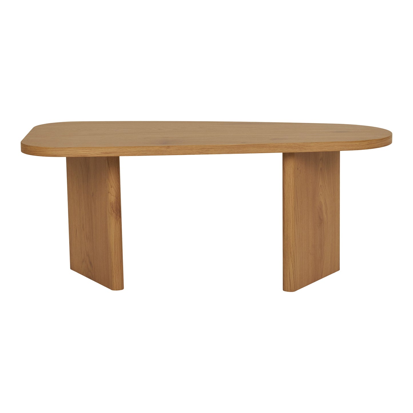Mesa de Centro Melo em Madeira Natural, 100 × 50 × 41 cm