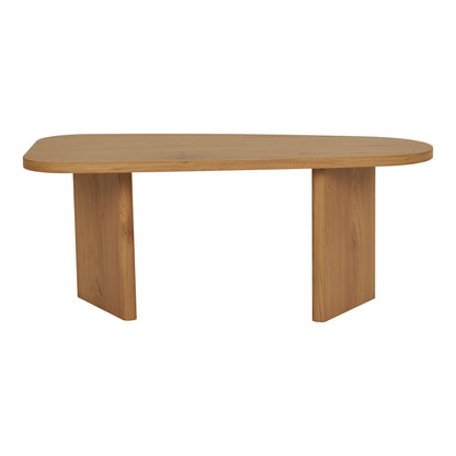Mesa de Centro Melo em Madeira Natural, 100 × 50 × 41 cm