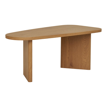 Mesa de Centro Melo em Madeira Natural, 100 × 50 × 41 cm