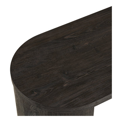 Consola Bibione em MDF, Castanho-Escuro — 114 × 38 × 75 cm