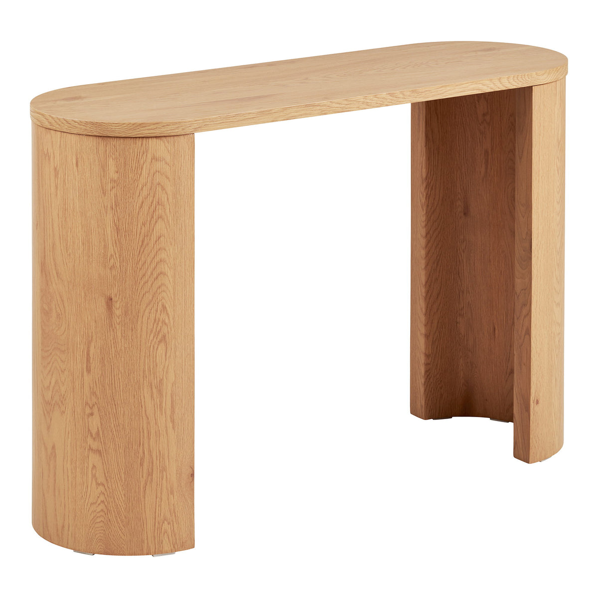 Consola Bibione em MDF, Natural — 114 × 38 × 75 cm