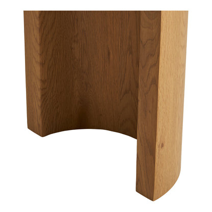 Consola Bibione em MDF, Natural — 114 × 38 × 75 cm