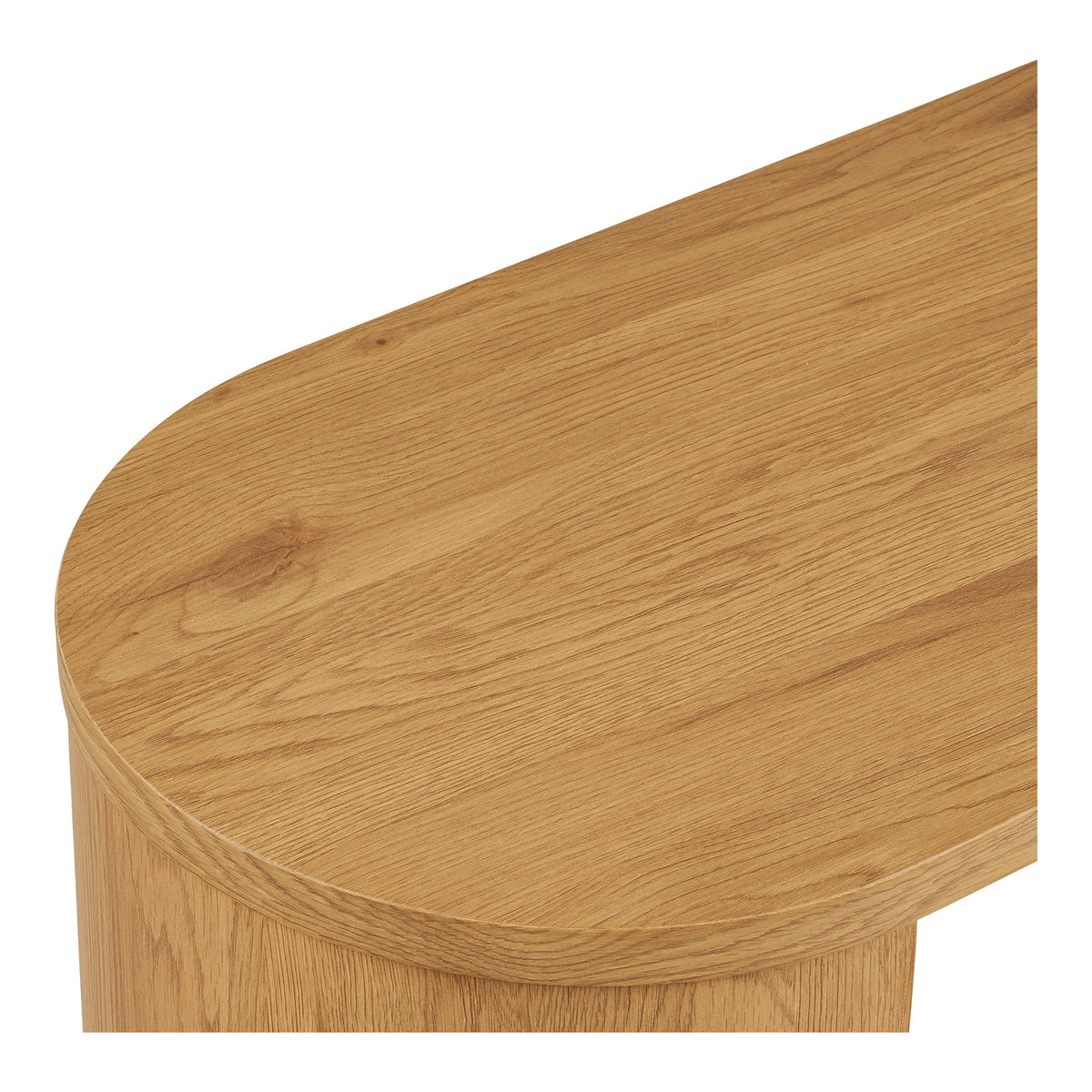 Consola Bibione em MDF, Natural — 114 × 38 × 75 cm