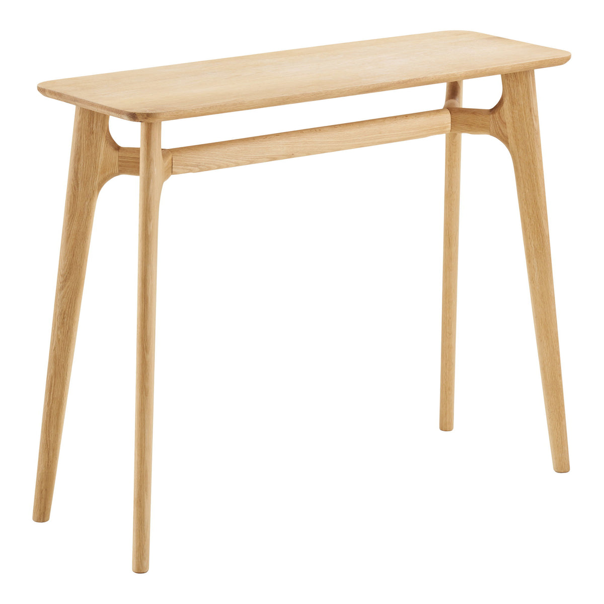 Rennes Console in Natural Oak — 100 × 35 × 81 cm