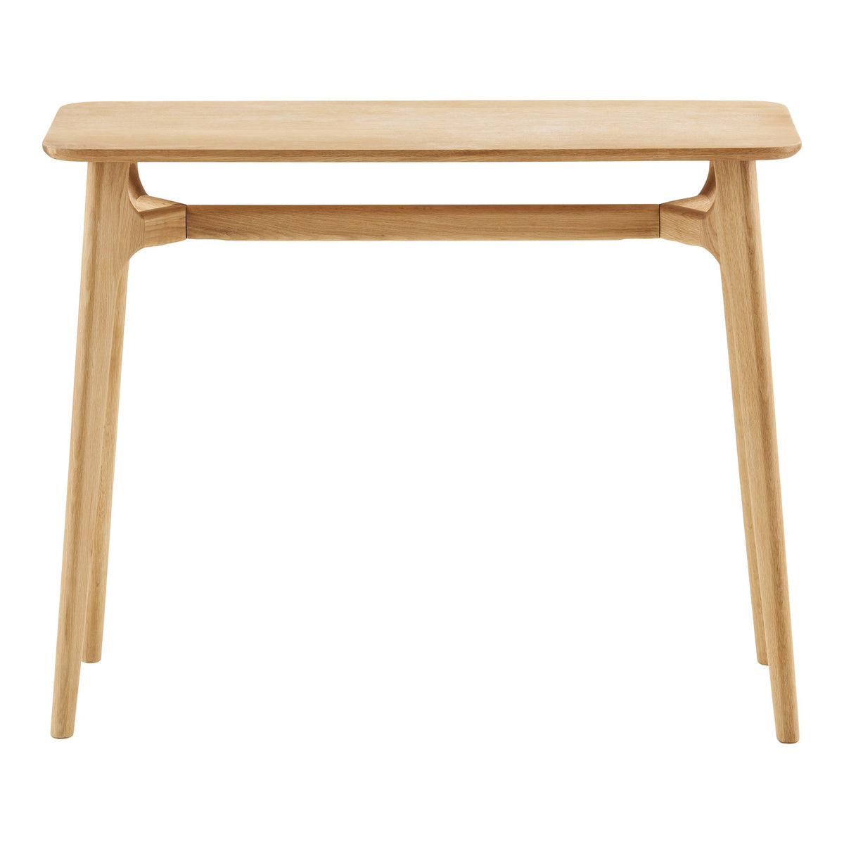 Rennes Console in Natural Oak — 100 × 35 × 81 cm