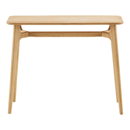 Rennes Console in Natural Oak — 100 × 35 × 81 cm