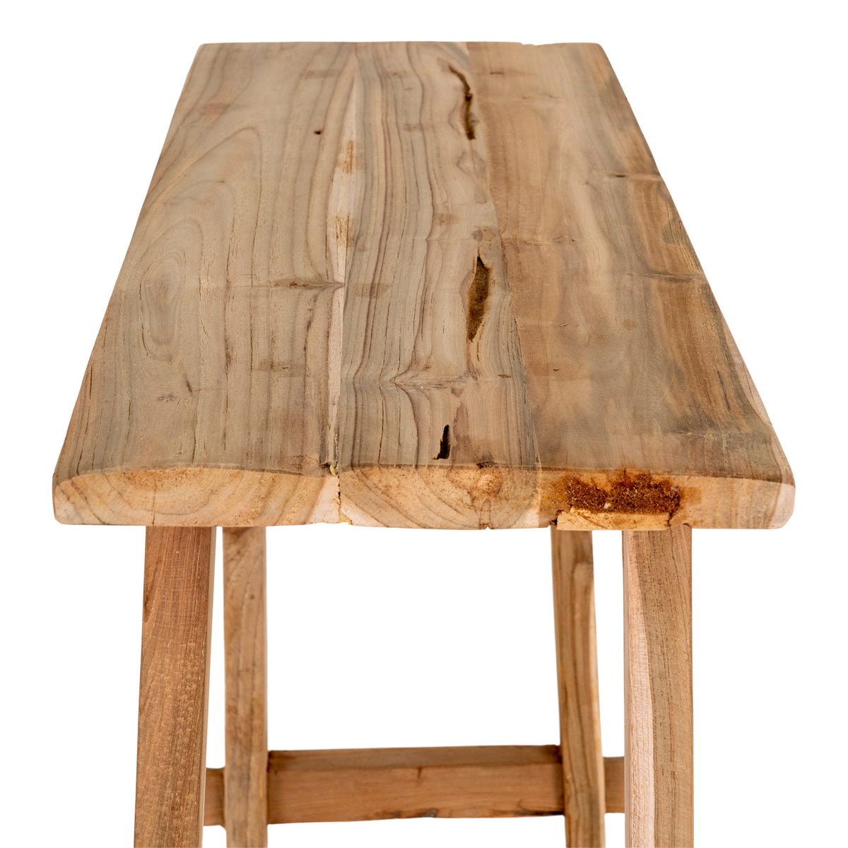 Consola Girona em Teca Natural — 90 × 30 × 80 cm