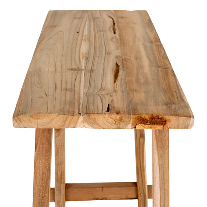 Consola Girona em Teca Natural — 90 × 30 × 80 cm