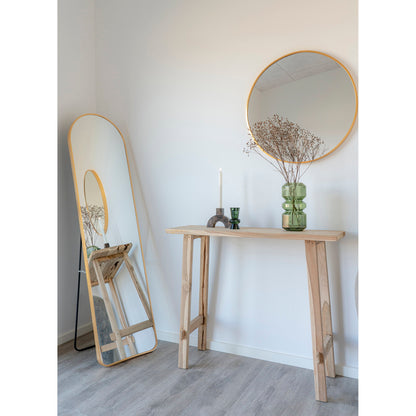 Consola Girona em Teca Natural — 90 × 30 × 80 cm