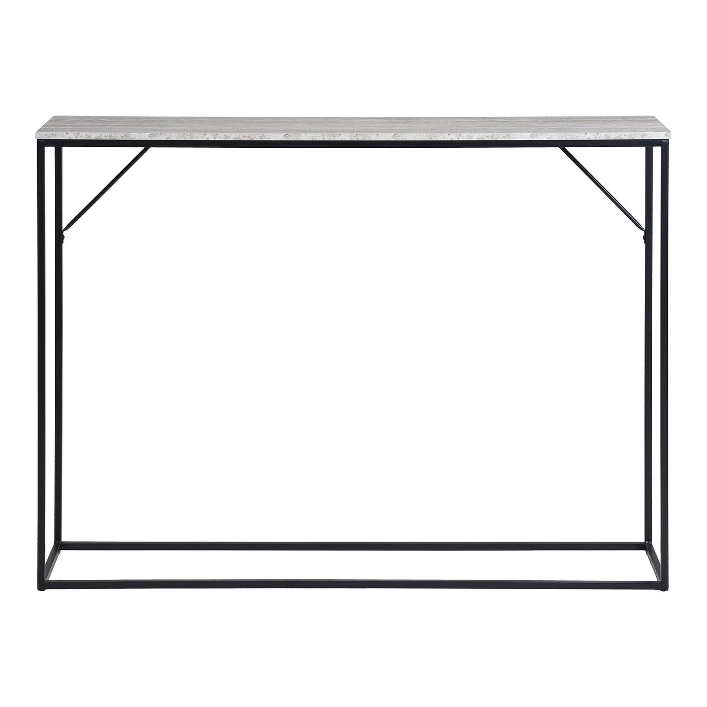 Consola Vita com Tampo Aspecto Travertino — 110 × 26 × 80 cm