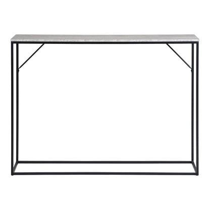 Consola Vita com Tampo Aspecto Travertino — 110 × 26 × 80 cm