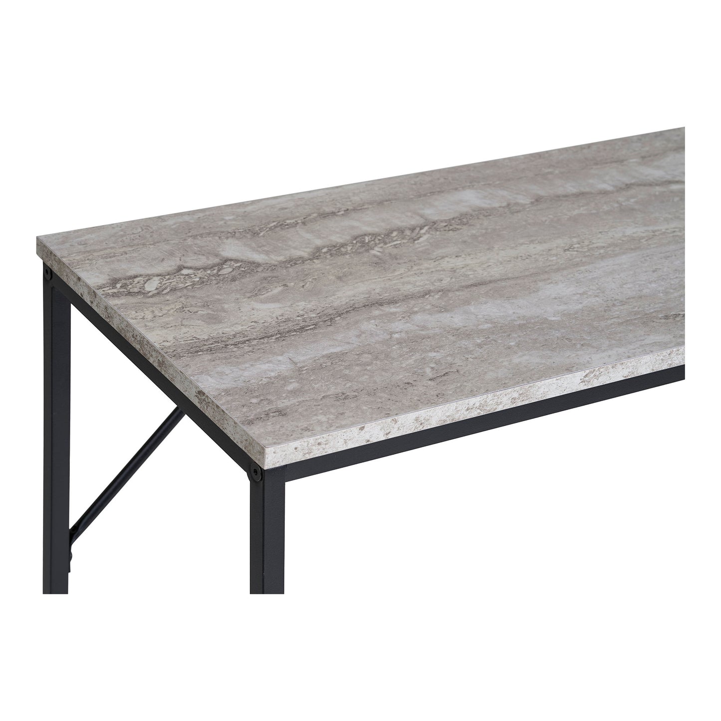 Consola Vita com Tampo Aspecto Travertino — 110 × 26 × 80 cm