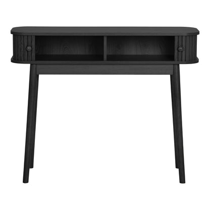 Aparador Nikko em MDF e Pinho, Preto com 2 Portas — 100 × 30 × 80 cm