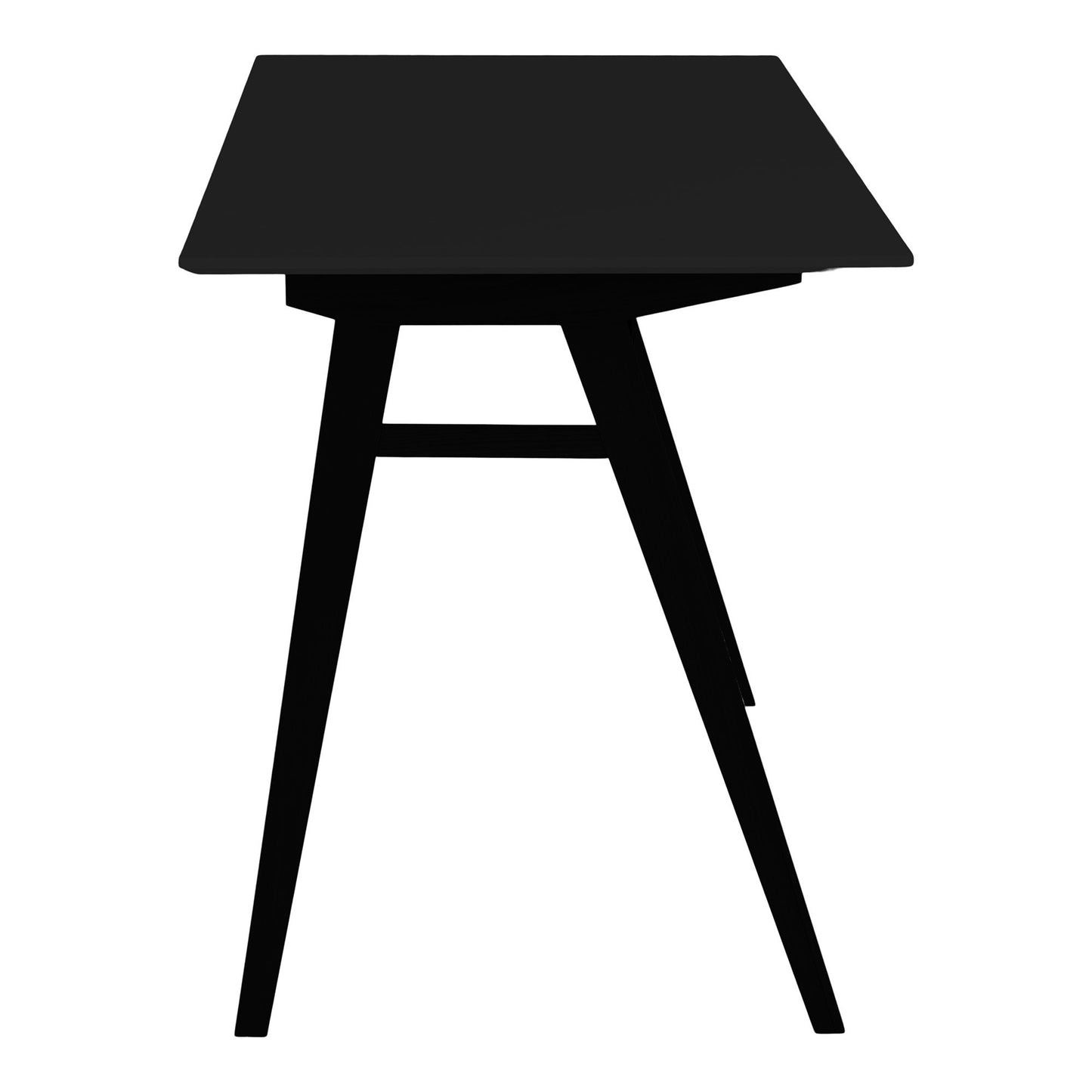 Secretária Vojens em MDF e Seringueira, Preta — 120 × 60 × 75 cm