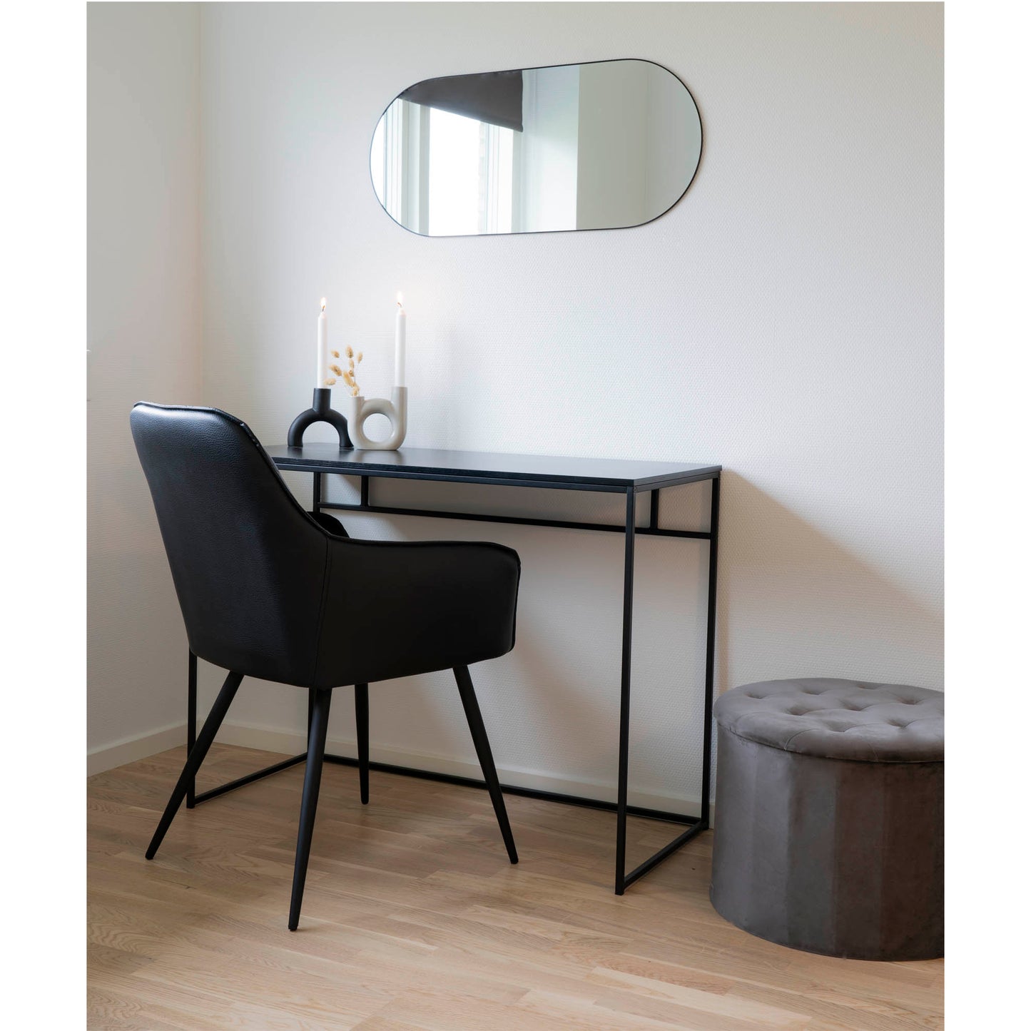 Secretária Vita Preta — 100 × 45 × 75 cm
