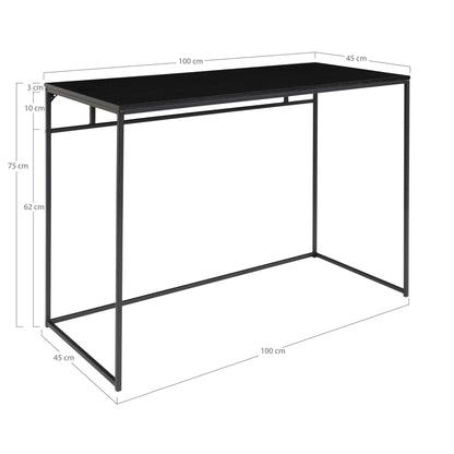 Secretária Vita Preta — 100 × 45 × 75 cm