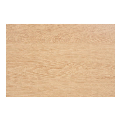 Mesa de Apoio Nikko de Duas Portas em Ripas Curvas, Natural — 45 × 40 × 50,5 cm