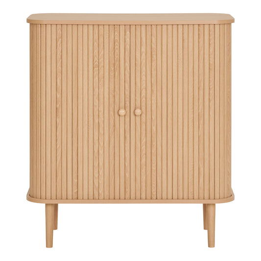 Aparador Nikko com 2 Portas, Natural — 80 × 40 × 87 cm