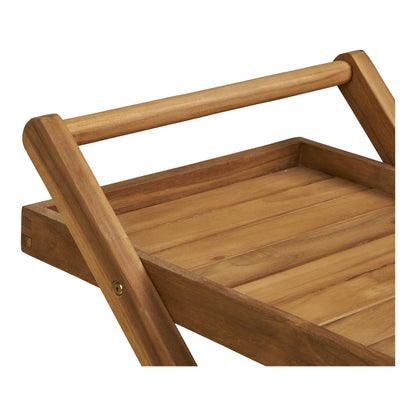 Carrinho de Servir Pasaku em Teca Natural — 86 × 50 × 81 cm