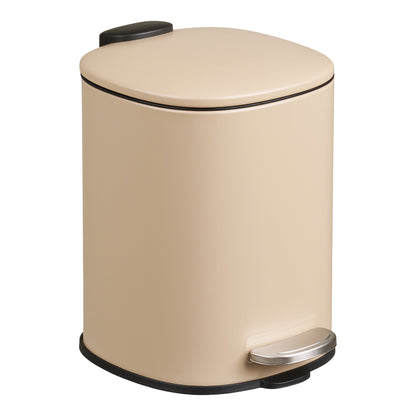 Caixote do Lixo Lodi com Pedal e Fecho Suave, Bege 3 L
