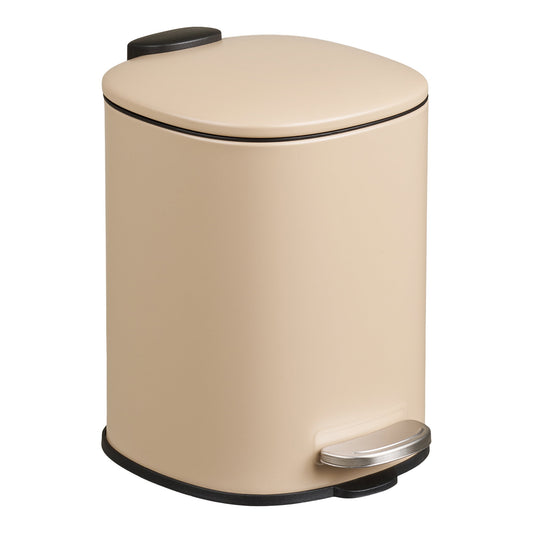 Caixote do Lixo Lodi com Pedal e Fecho Suave, Bege 3 L