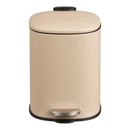 Caixote do Lixo Lodi com Pedal e Fecho Suave, Bege 3 L