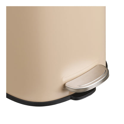 Caixote do Lixo Lodi com Pedal e Fecho Suave, Bege 3 L