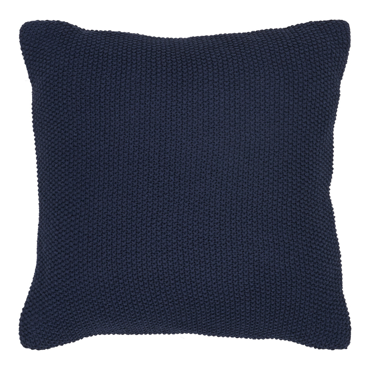 Almofada Santos em Algodão Reciclado, Azul-Escuro — 45 × 45 cm