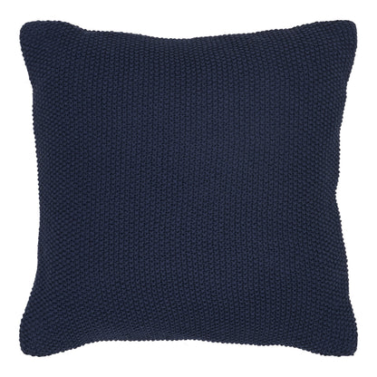 Almofada Santos em Algodão Reciclado, Azul-Escuro — 45 × 45 cm
