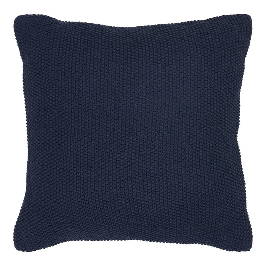Santos Cushion in Recycled Cotton, Dark Blue — 45 × 45 cm
