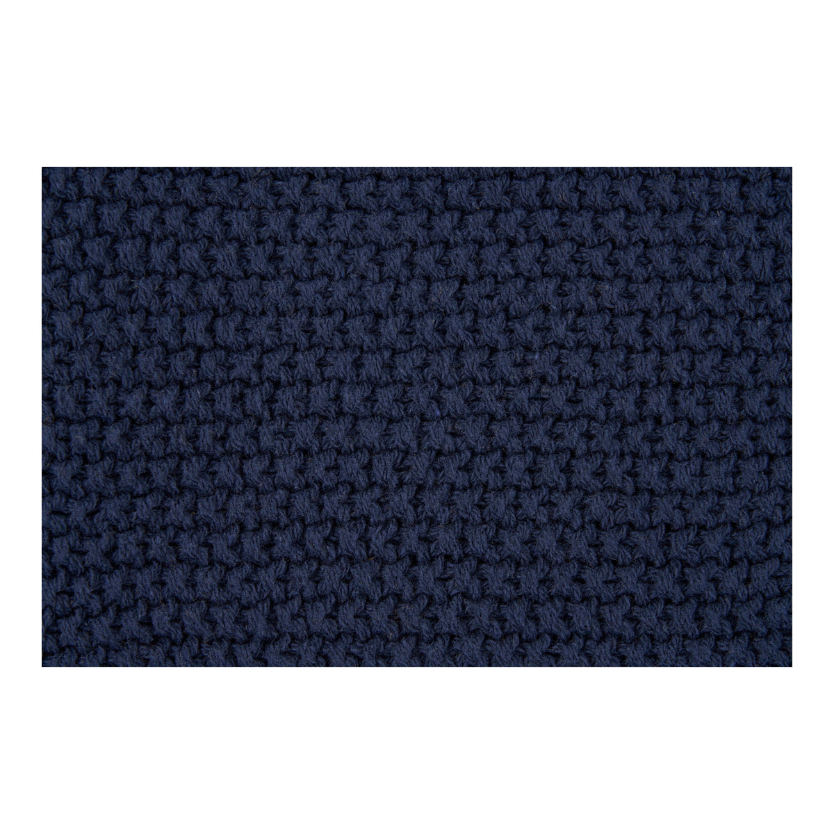 Almofada Santos em Algodão Reciclado, Azul-Escuro — 45 × 45 cm