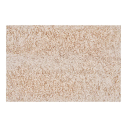 Almofada Galena em Pelo Sintético Branco — 45 × 45 cm