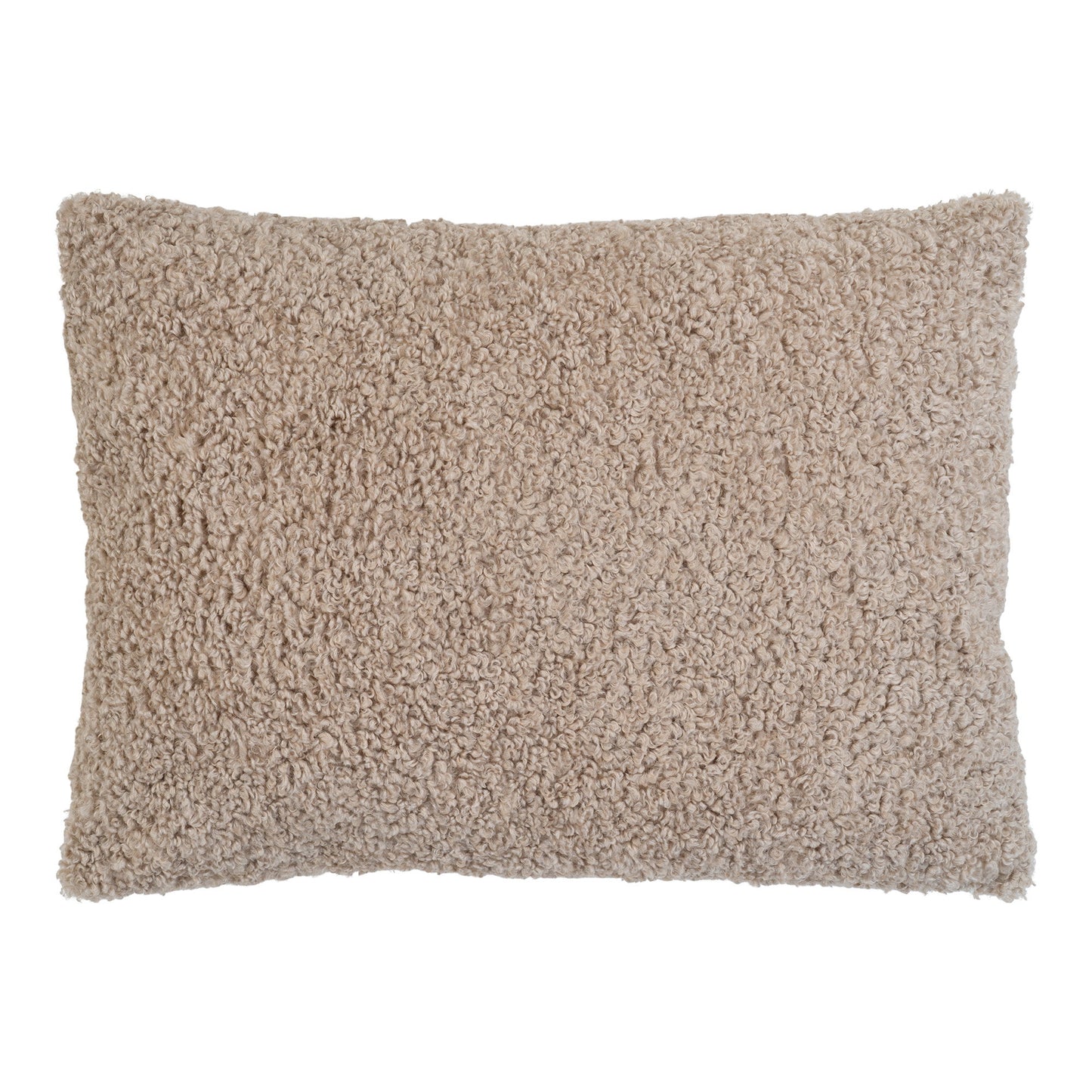 Almofada Tavira em Bouclé Castanho-Acinzentado — 45 × 60 cm