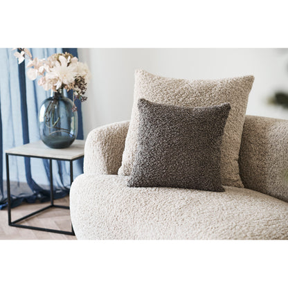 Almofada Tavira em Bouclé Cinzento-Escuro — 45 × 45 cm