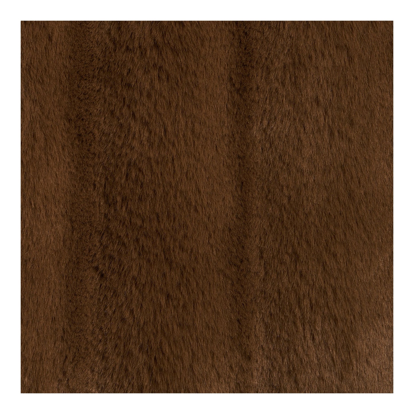 Almofada Galena em Pelo Sintético Castanho — 45 × 45 cm