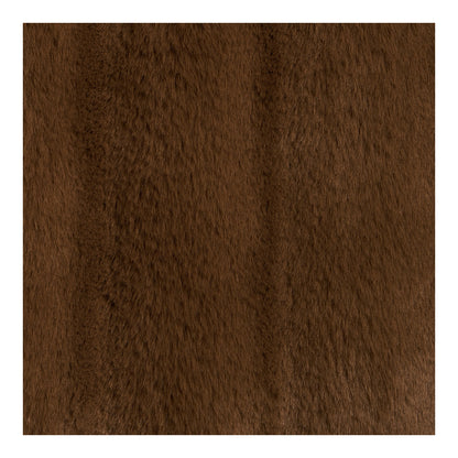 Almofada Galena em Pelo Sintético Castanho — 45 × 45 cm