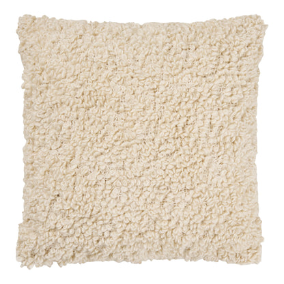 Almofada Tossa em Bouclé Cru, com Enchimento — 45 × 45 cm