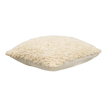 Almofada Tossa em Bouclé Cru, com Enchimento — 45 × 45 cm