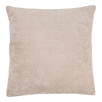 Almofada Leros em Viscose e Algodão, Bege — 45 × 45 cm