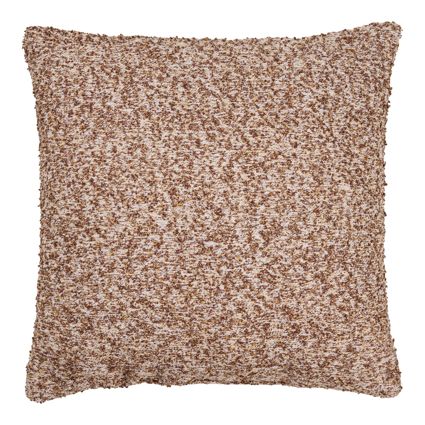 Lamu Melange Knit Cushion, Brown and Beige — 45 × 45 cm