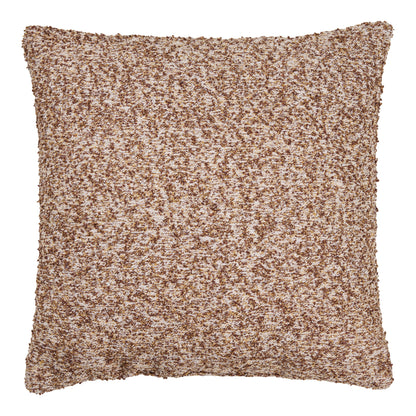Lamu Melange Knit Cushion, Brown and Beige — 45 × 45 cm