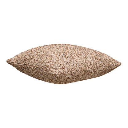 Lamu Melange Knit Cushion, Brown and Beige — 45 × 45 cm