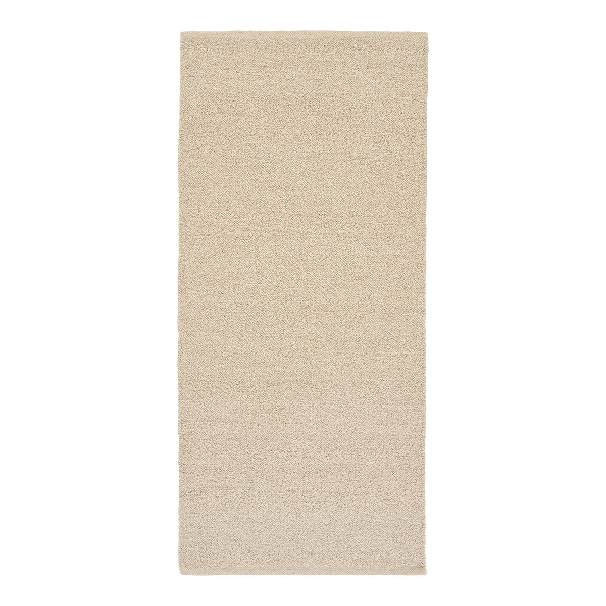 Passadeira Bela Tecida à Mão em Mistura de Lã, Bege — 80 × 180 cm