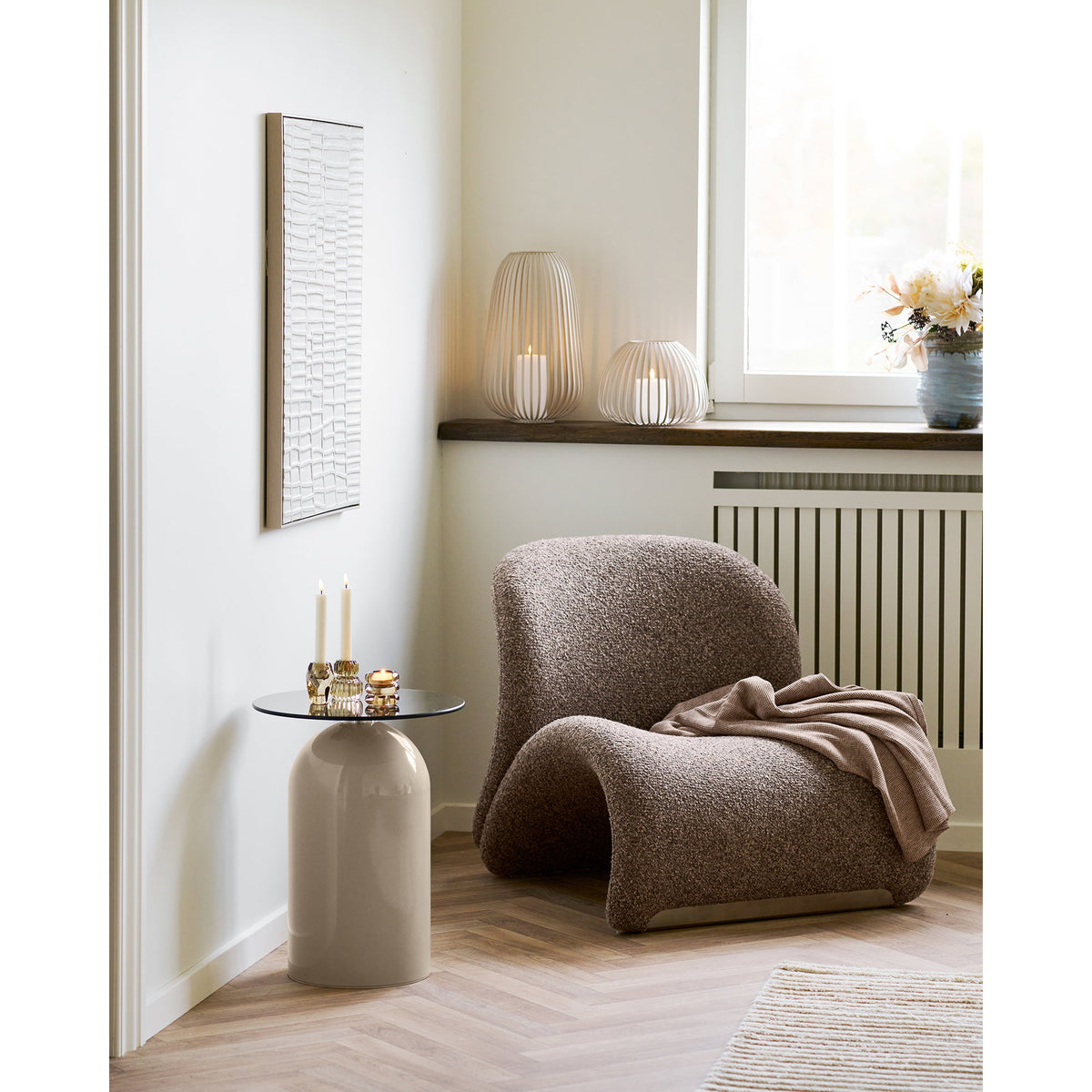 Puno Throw, Taupe — 130 × 156 cm