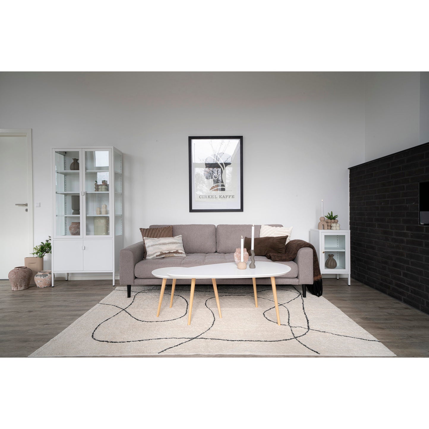 Tapete Tampa em Algodão Natural, 160 × 230 cm
